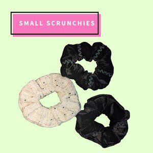 Set of Three Scrunchies Hand Crafted